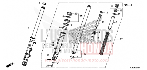 GABEL, VORNE CBR650FAH de 2017